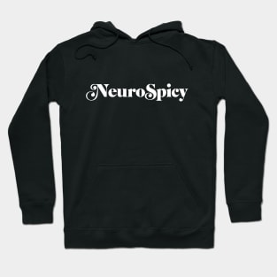 Neurospicy Ornate Logo in white Hoodie
